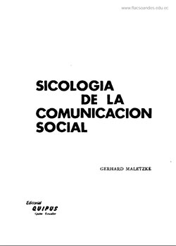 sicología de la comunicación social 