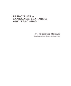 Principles of languaje lerning and teaching
